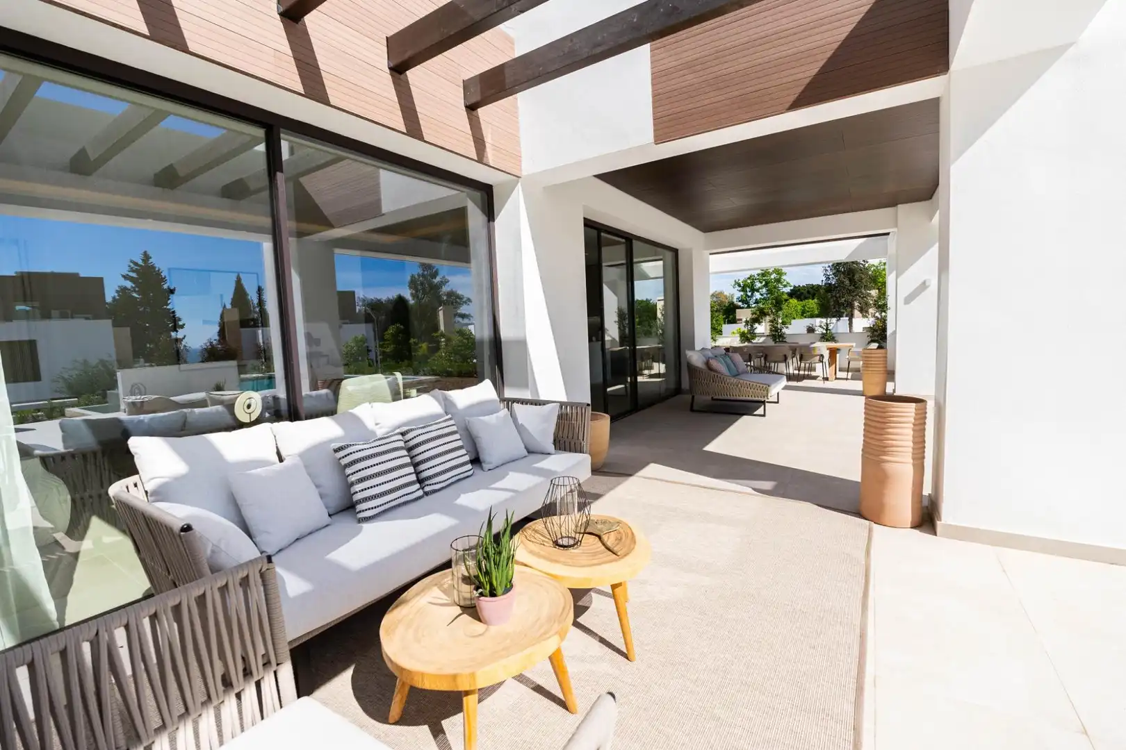 Terraza de Casa o chalet en venta en Marbella con Aire acondicionado, Jardín privado y Terraza