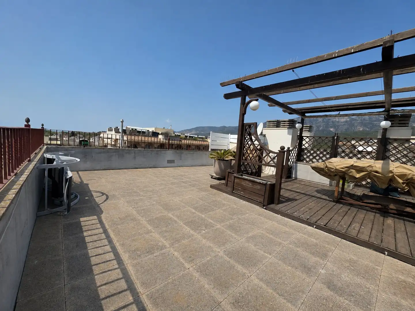 Terrasse von Dachboden zum Verkauf in La Ràpita mit Klimaanlage, Heizung und Parkett