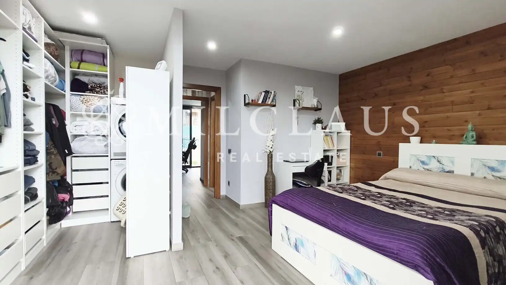 Schlafzimmer von Haus oder Chalet zum Verkauf in Lliçà d'Amunt mit Klimaanlage, Heizung und Privatgarten