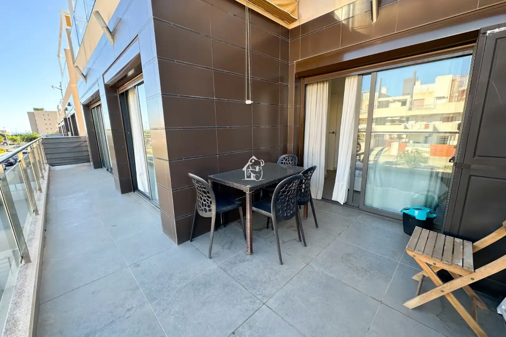Terrassa de Apartament de lloguer en Pilar de la Horadada amb Aire condicionat, Terrassa i Piscina