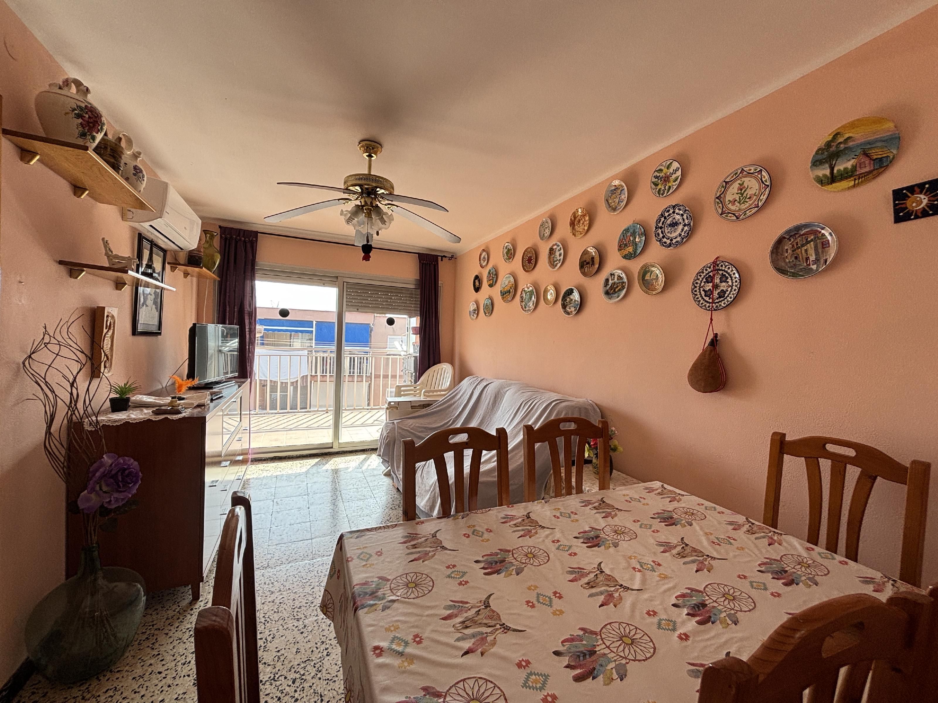 Dining room of Flat for sale in Cambrils  with Air Conditioner, Private garden and Balcony