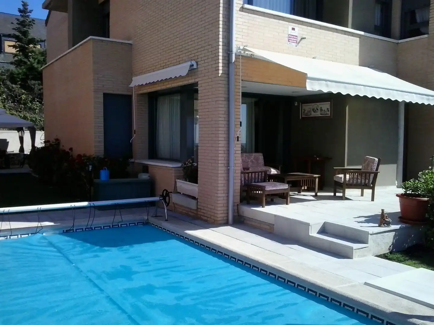 Swimming pool of Detached homes for sale in El Escorial  with Heating, Private garden and Terrace