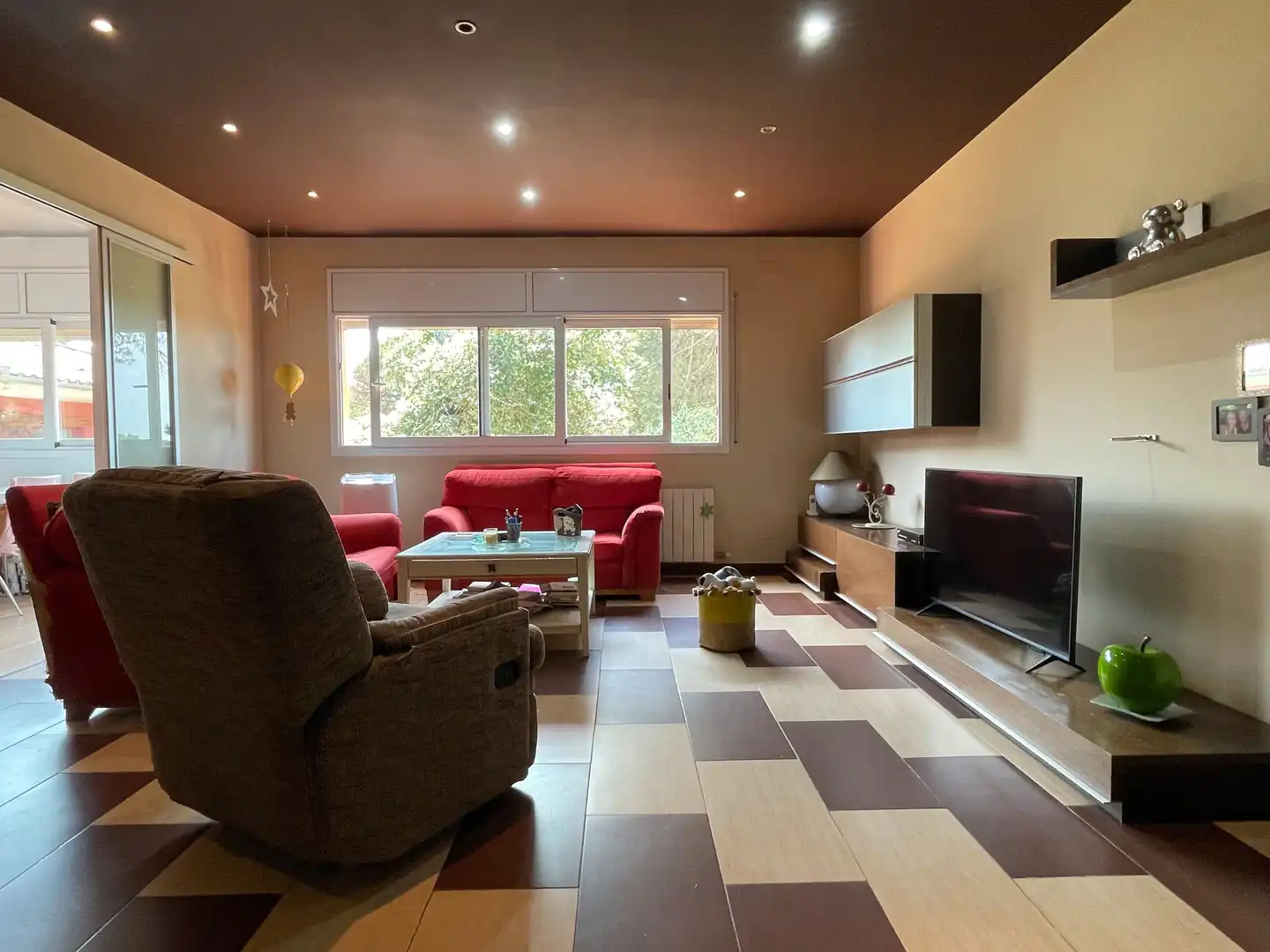 Living room of Houses for sale in Caldes de Malavella  with Heating, Private garden and Terrace