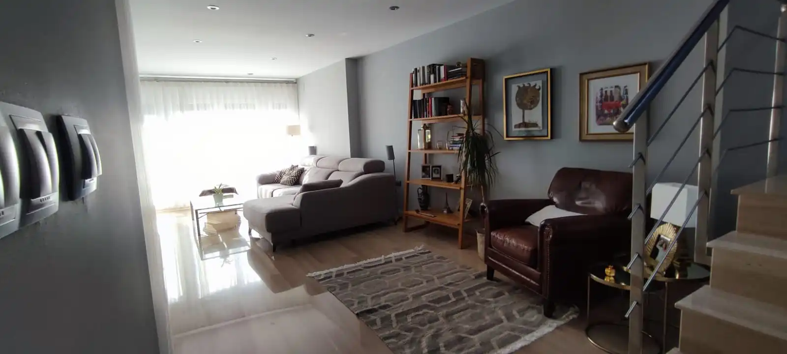 Sala d'estar de Casa adosada en venda en La Vall d'Uixó amb Aire condicionat i Terrassa