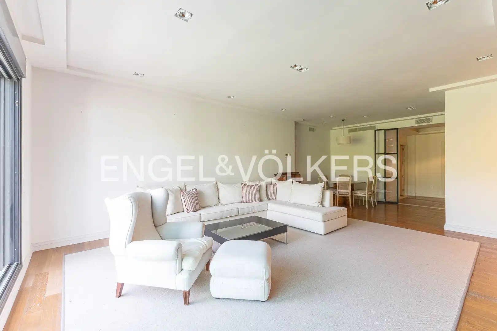 Sala d'estar de Apartament de lloguer en Madrid amb Aire condicionat, Calefacció i Jardí privat