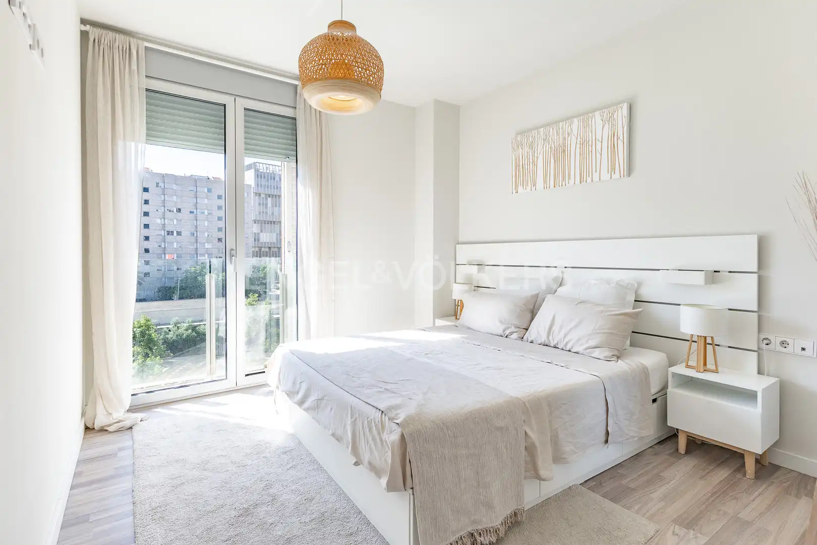 Bedroom of Flat for sale in Sant Adrià de Besòs  with Air Conditioner, Heating and Parquet flooring