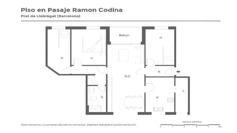 Piso en venta en El Prat de Llobregat con Parquet y Balcón