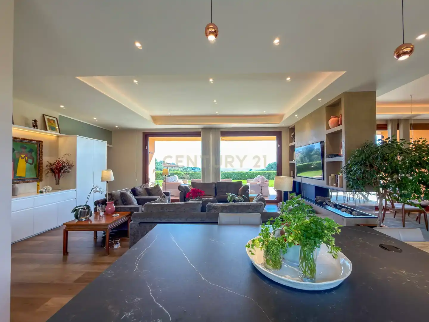 Sala d'estar de Casa o xalet en venda en Sant Vicenç de Montalt amb Aire condicionat, Jardí privat i Traster