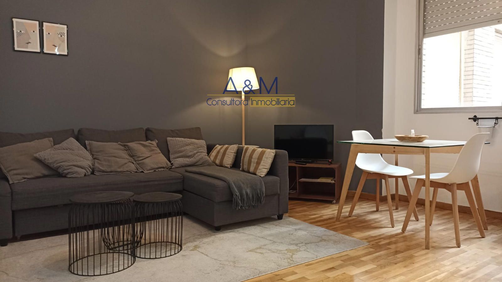 Sala d'estar de Estudi en venda en  Madrid Capital amb Calefacció