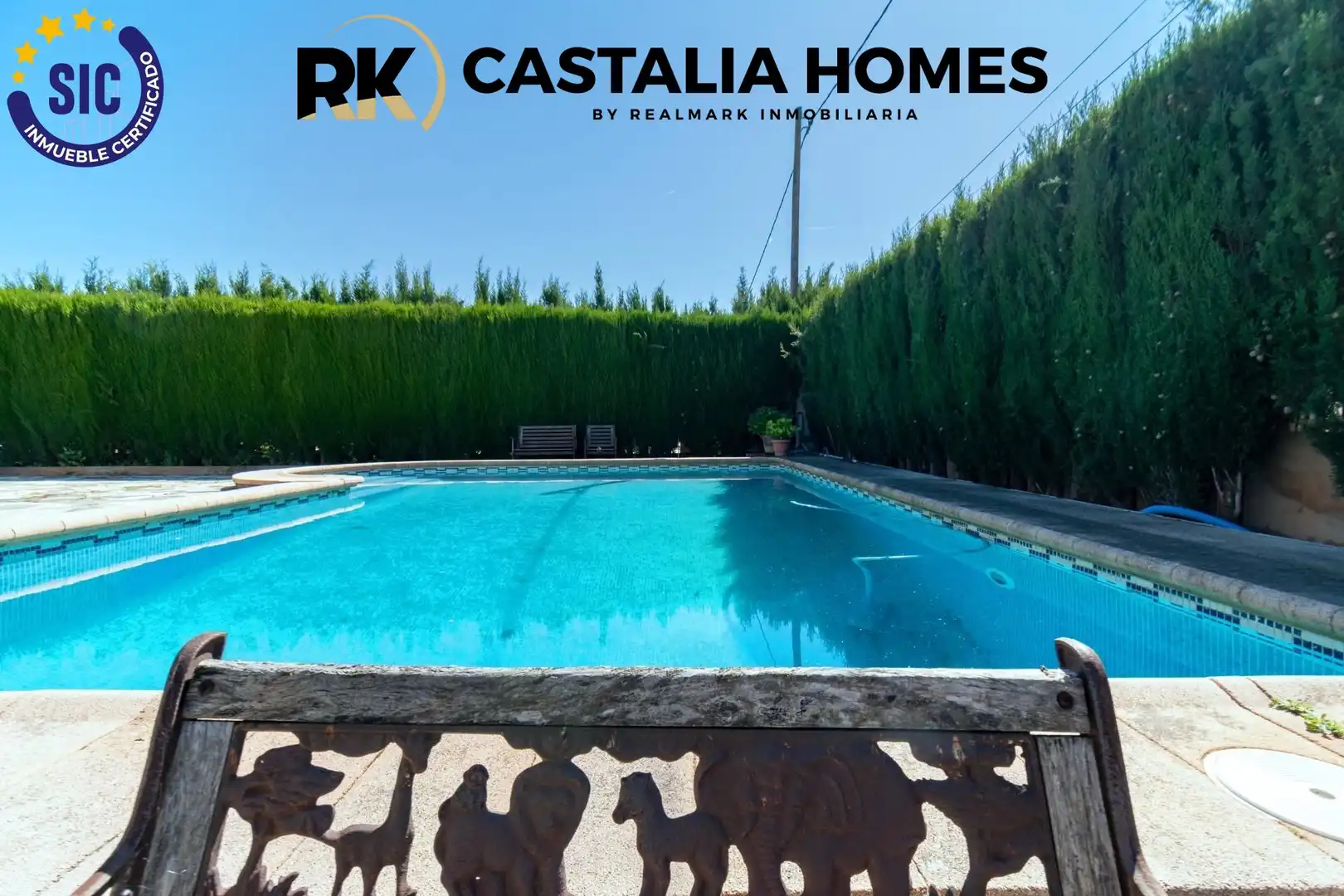 Vista exterior de Casa o xalet en venda en Borriol amb Calefacció, Jardí privat i Piscina