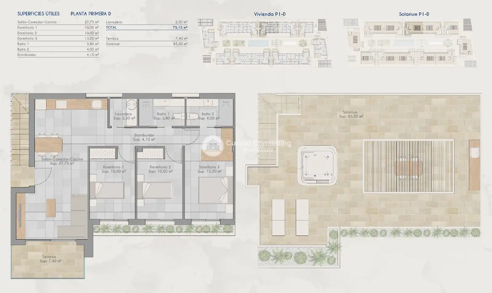 Apartamento en venta en Torre-Pacheco con Aire acondicionado, Calefacción y Jardín privado