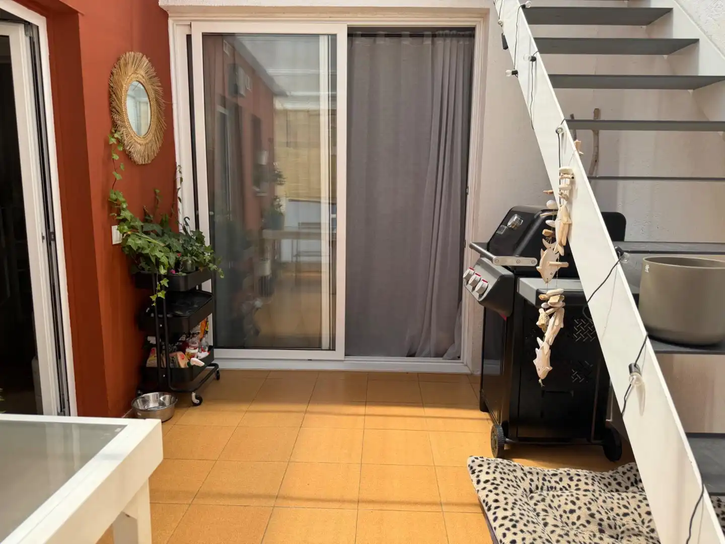 Terrasse von Dachboden zum Verkauf in Mataró mit Klimaanlage, Heizung und Parkett