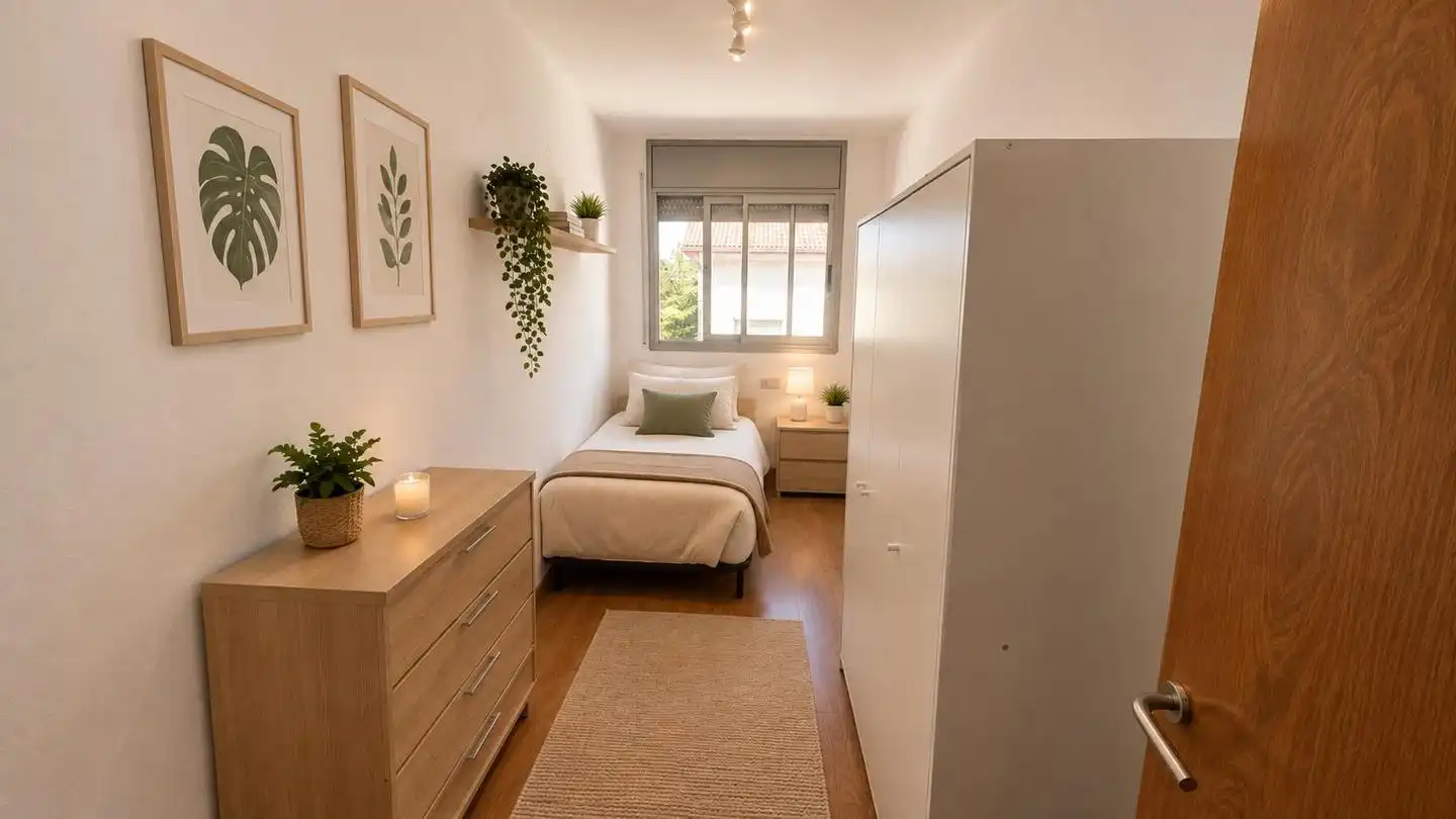 Bedroom of Flat for sale in Els Hostalets de Pierola  with Air Conditioner, Parquet flooring and Balcony