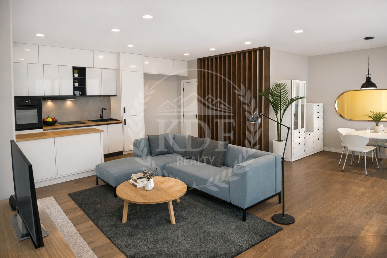 Living room of Flat for sale in  Santa Cruz de Tenerife Capital  with Air Conditioner, Parquet flooring and Oven