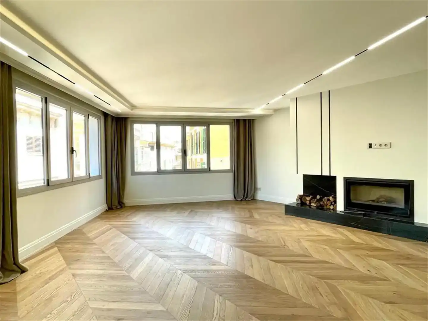 Sala de estar de Piso en venta en  Palma de Mallorca con Aire acondicionado, Calefacción y Parquet