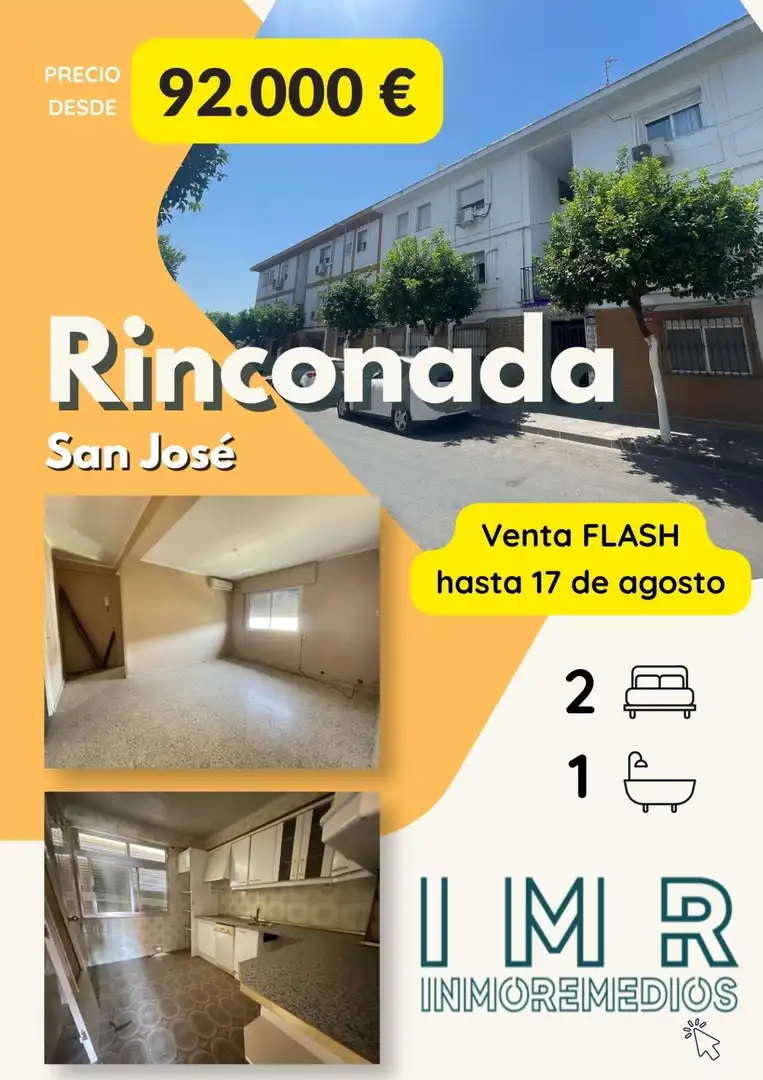 Vista exterior de Pis en venda en La Rinconada