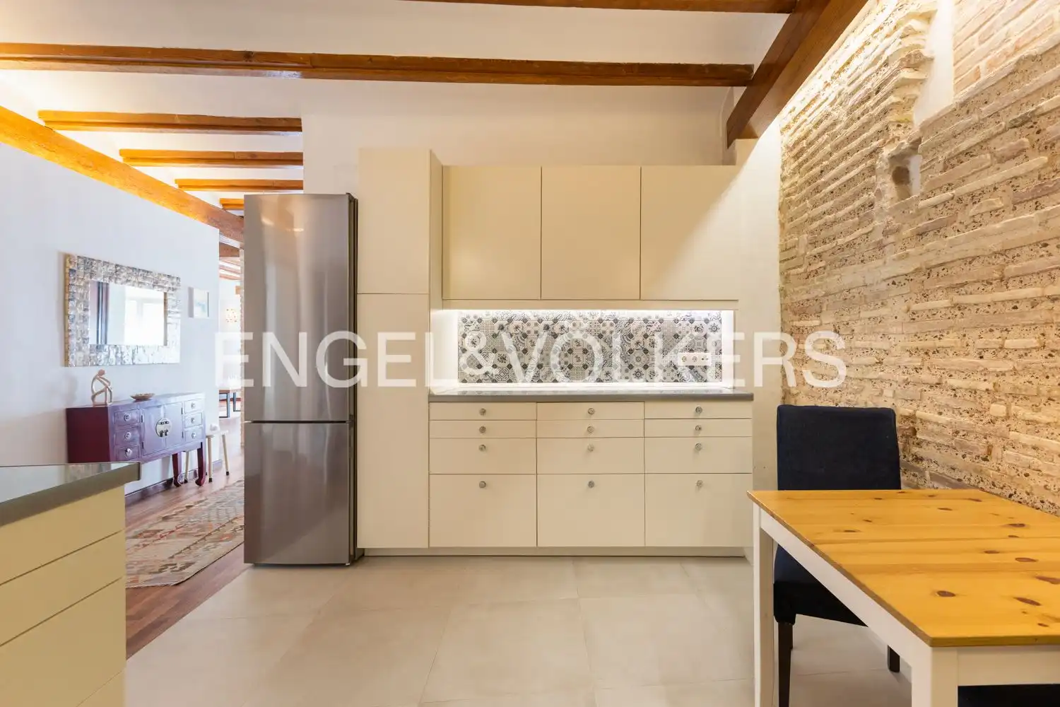 Kitchen of Flat for sale in Valencia  with Air Conditioner, Heating and Parquet flooring