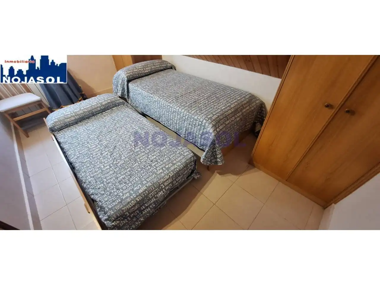 Schlafzimmer von Maisonette zur Miete in Noja mit Heizung, Terrasse und Möbliert