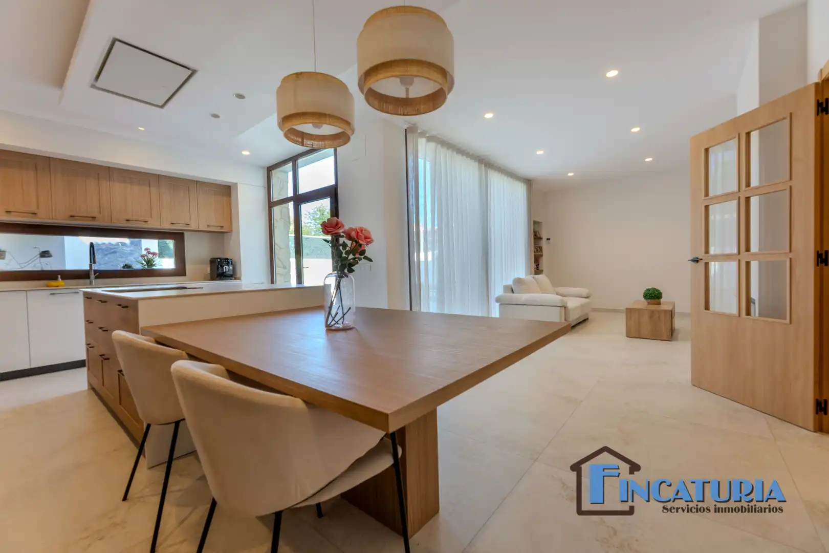 Sala d'estar de Casa o xalet en venda en Riba-roja de Túria amb Aire condicionat, Jardí privat i Terrassa