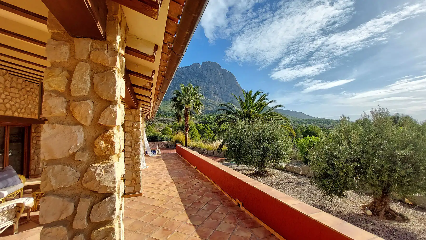 Terrassa de Casa o xalet en venda en Finestrat amb Aire condicionat, Calefacció i Jardí privat