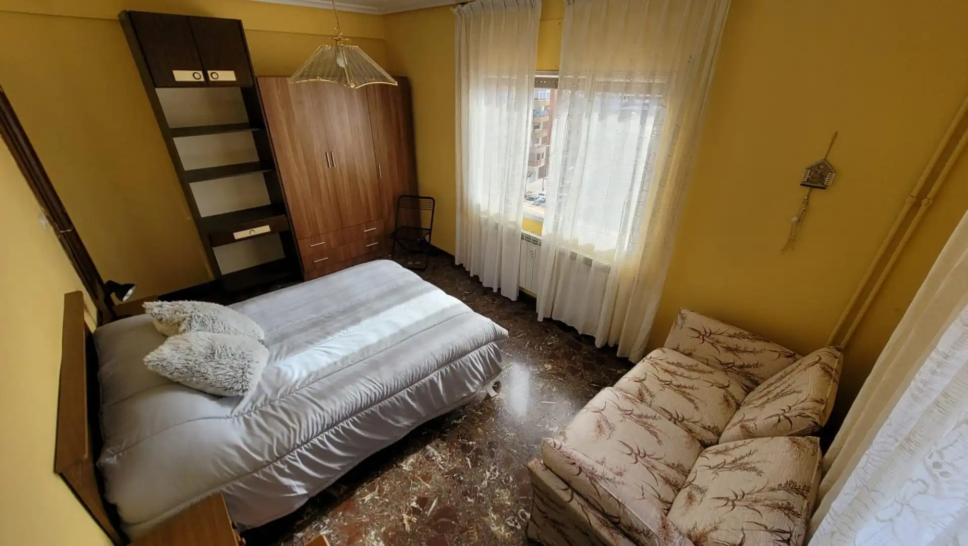 Schlafzimmer von Wohnung zur Miete in Teruel mit Heizung, Terrasse und Möbliert