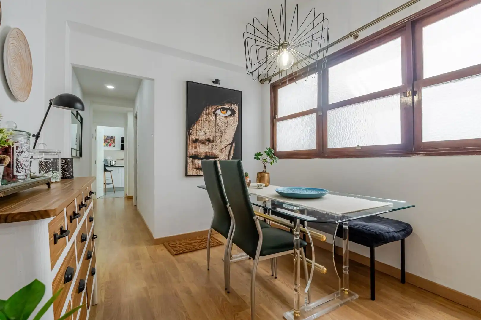 Esszimmer von Wohnung zum Verkauf in Las Palmas de Gran Canaria mit Parkett, Abstellraum und Möbliert