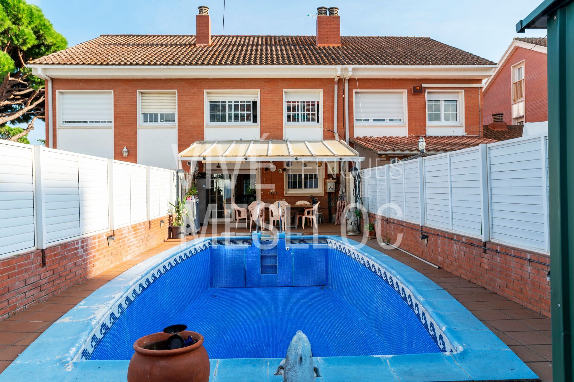 Swimming pool of Single-family semi-detached for sale in Premià de Mar  with Heating, Private garden and Terrace