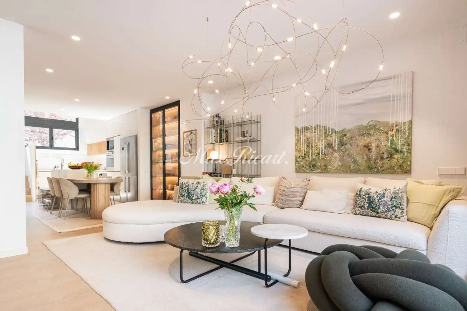 Living room of Flat for sale in Barcelona  with Air Conditioner, Terrace and Swimming Pool