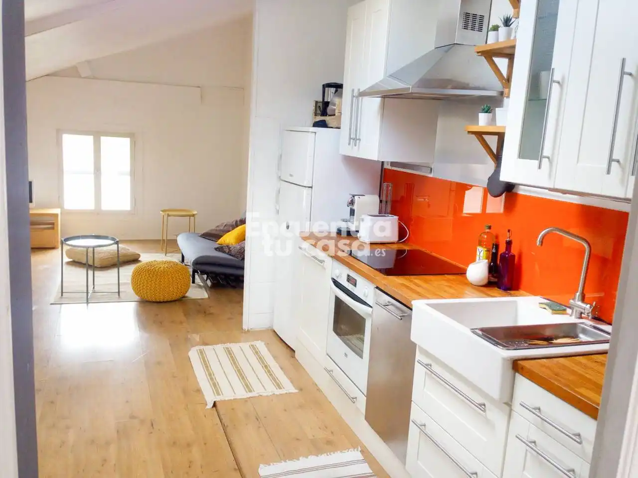 Cocina de Ático en venta en Ciboure con Calefacción, Parquet y Amueblado