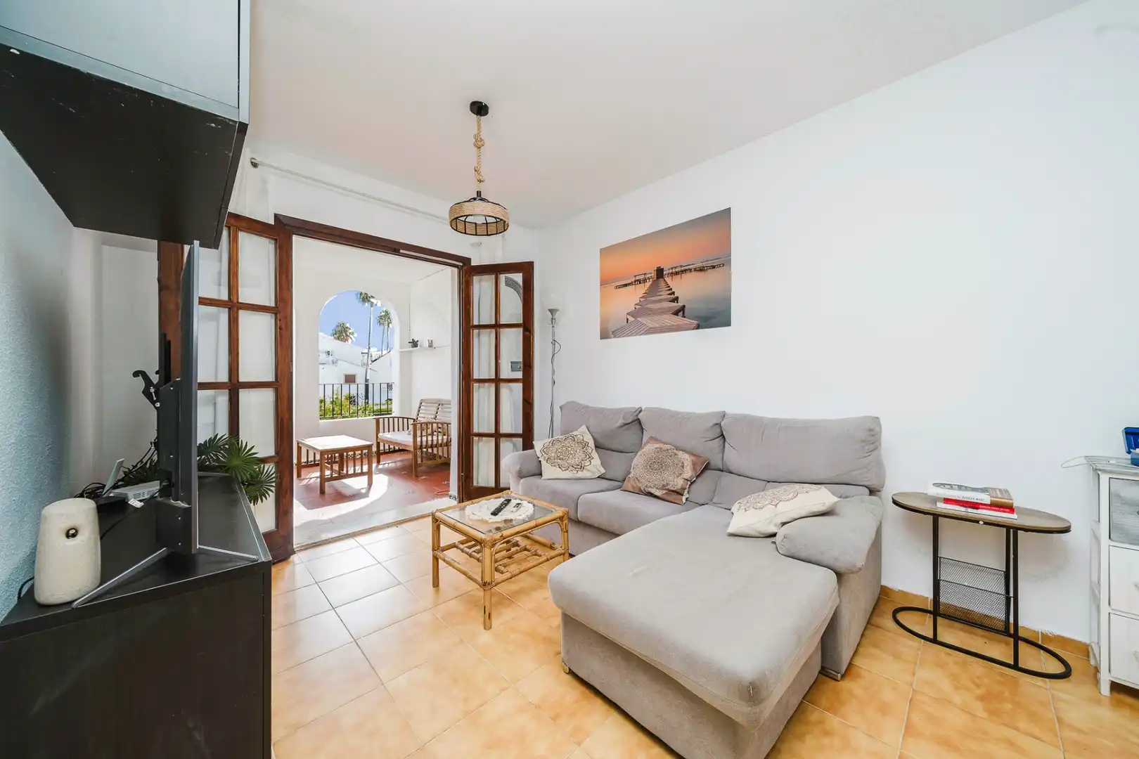 Sala d'estar de Apartament de lloguer en Santiago de la Ribera