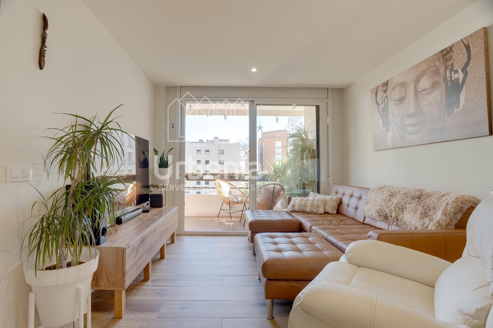 Living room of Flat for sale in Calella  with Air Conditioner, Terrace and Storage room