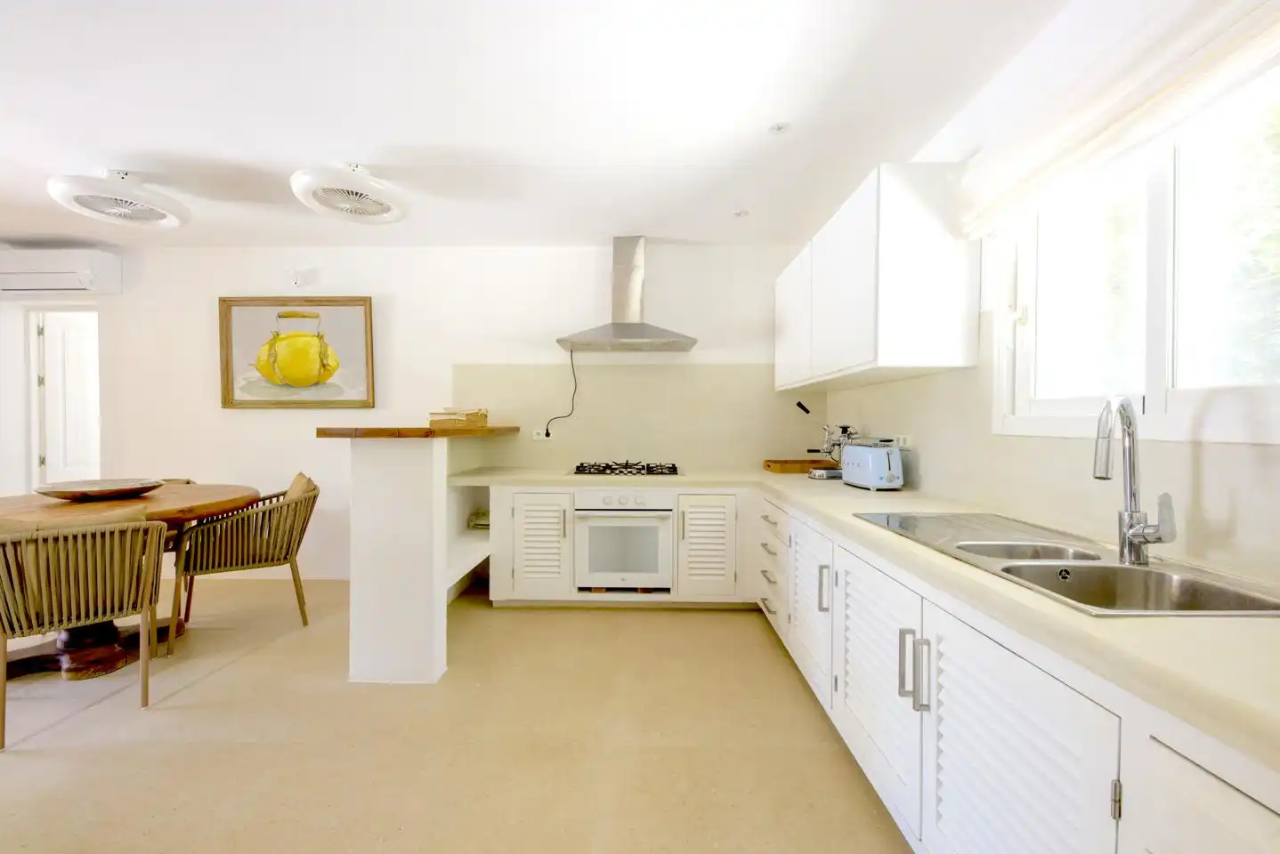 Kitchen of Houses for rent in Sant Josep de sa Talaia  with Private garden, Terrace and Swimming Pool