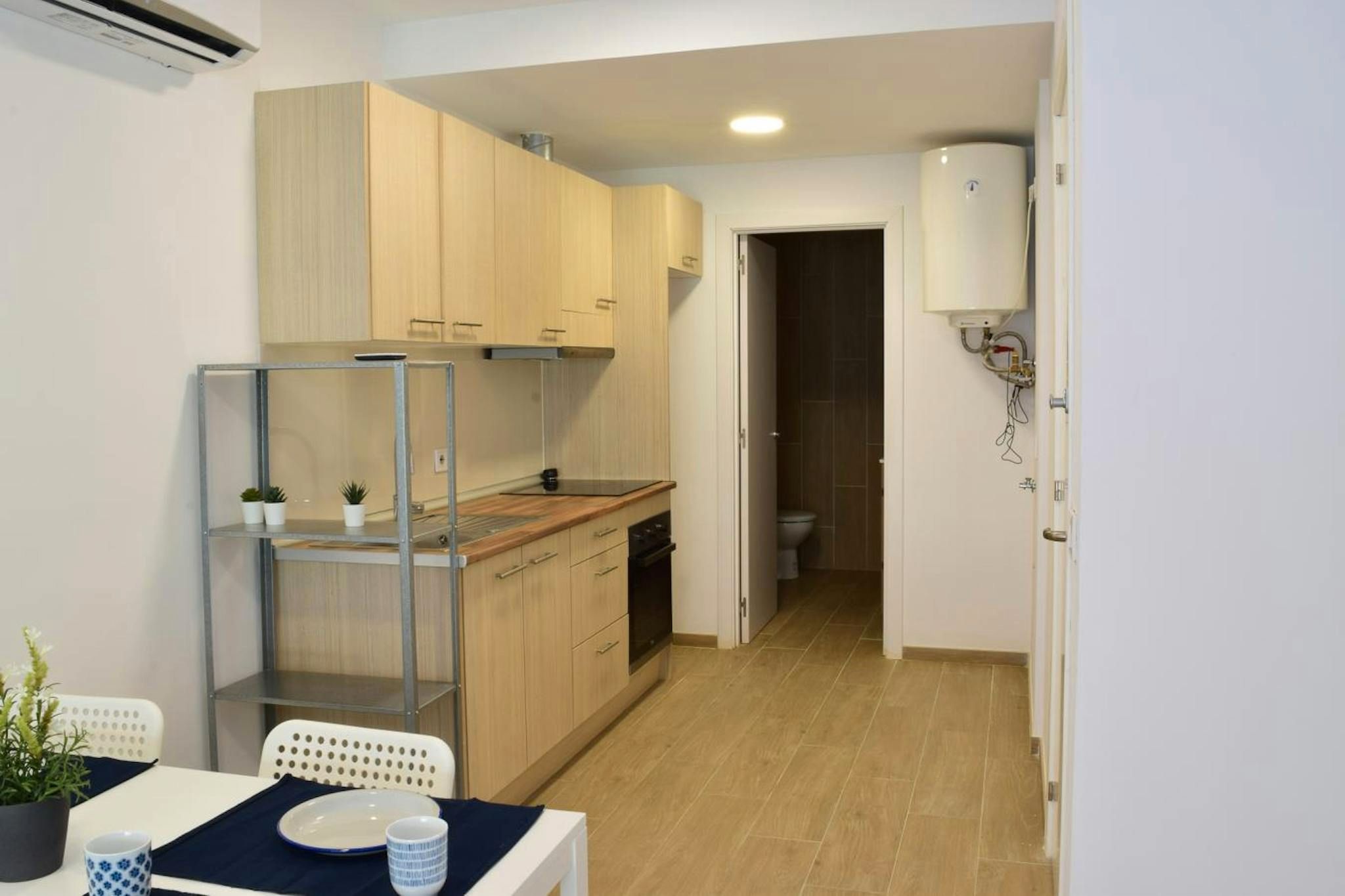 Cocina de Piso de alquiler en  Barcelona Capital con Aire acondicionado, Calefacción y Amueblado