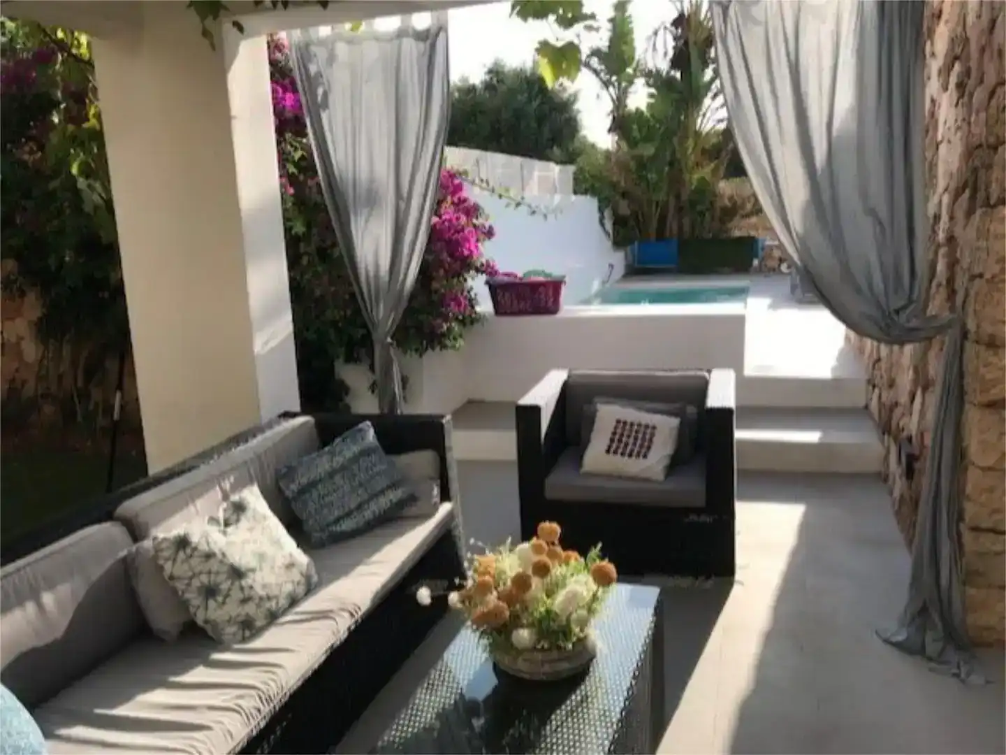 Terrace of Flat for sale in Ciutadella de Menorca  with Air Conditioner, Private garden and Swimming Pool