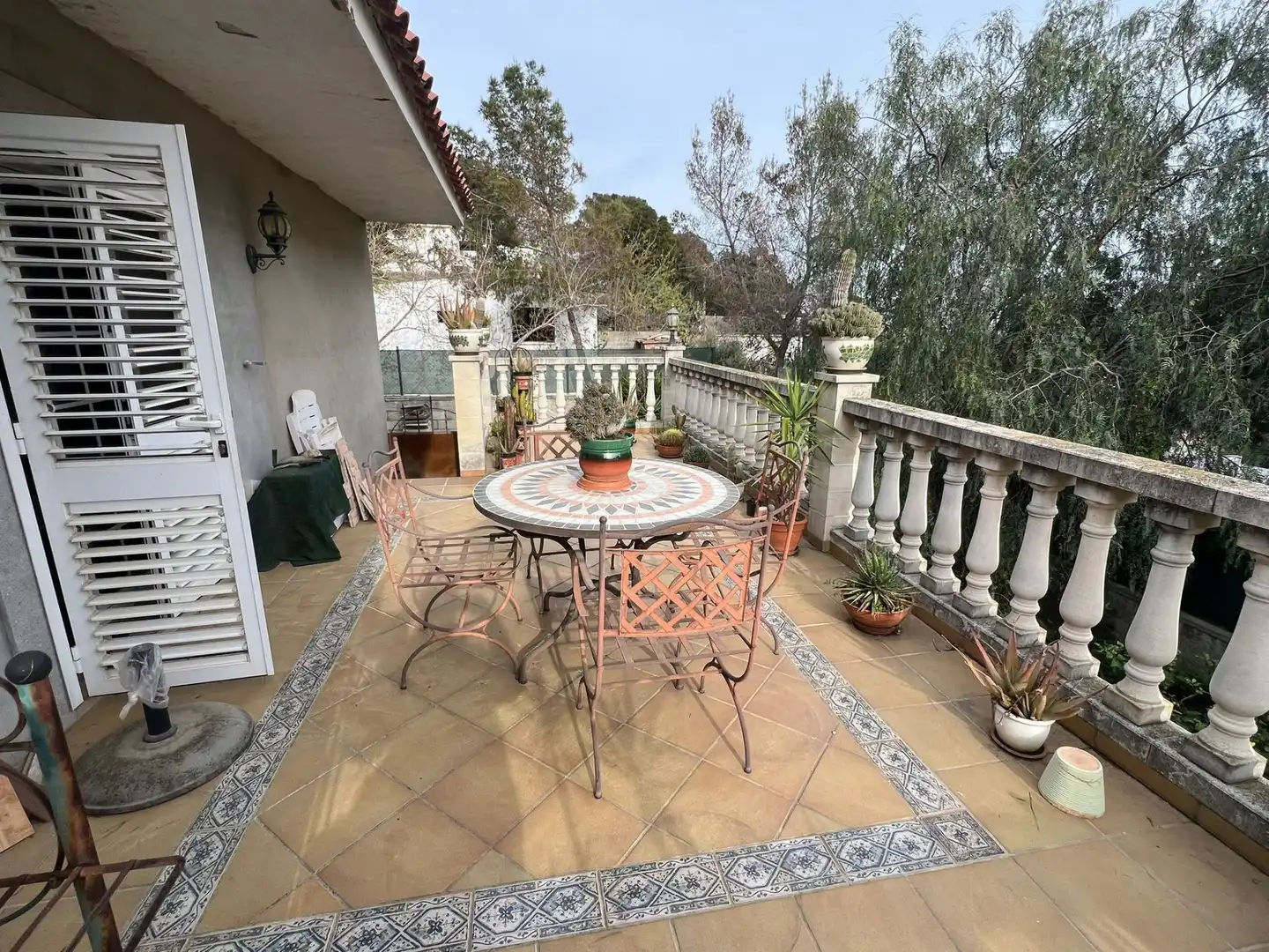 Terrassa de Finca rústica en venda en Vilanova i la Geltrú amb Jardí privat, Terrassa i Traster