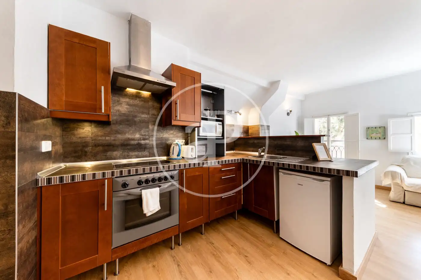 Küche von Wohnung zur Miete in  Palma de Mallorca mit Klimaanlage, Heizung und Terrasse