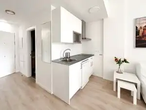 Küche von Wohnung zur Miete in Madrid mit Klimaanlage, Heizung und Parkett