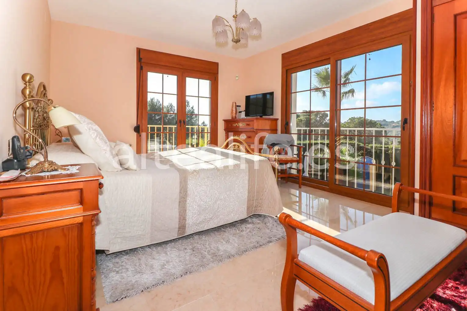 Habitación de Casa o chalet en venta en La Nucia con Aire acondicionado, Calefacción y Jardín privado