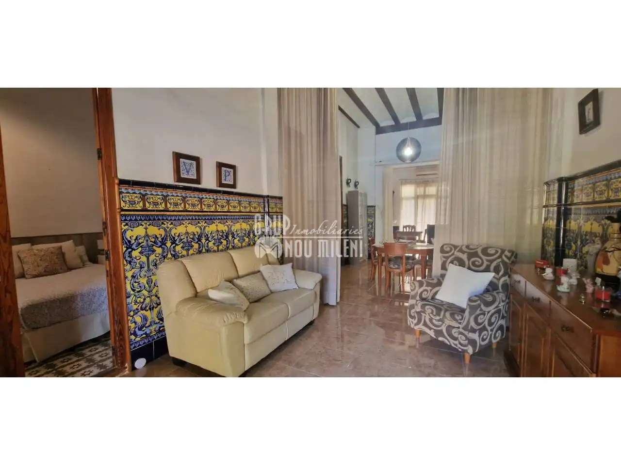 Sala de estar de Casa o chalet en venta en Massanassa con Aire acondicionado, Jardín privado y Terraza