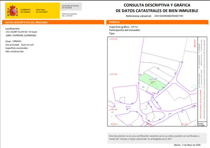 Terreno residencial en venta en Lagar Vilar 19, imagen 4