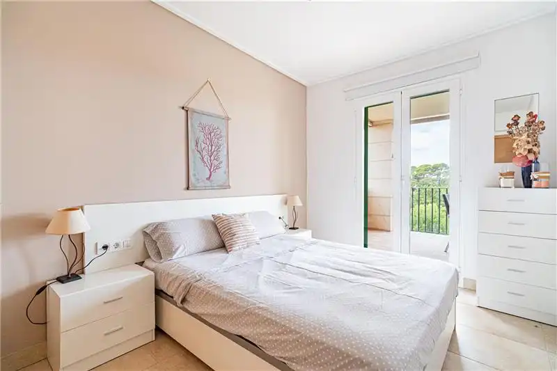 Bedroom of Flat for sale in Llucmajor  with Air Conditioner, Terrace and Community pool