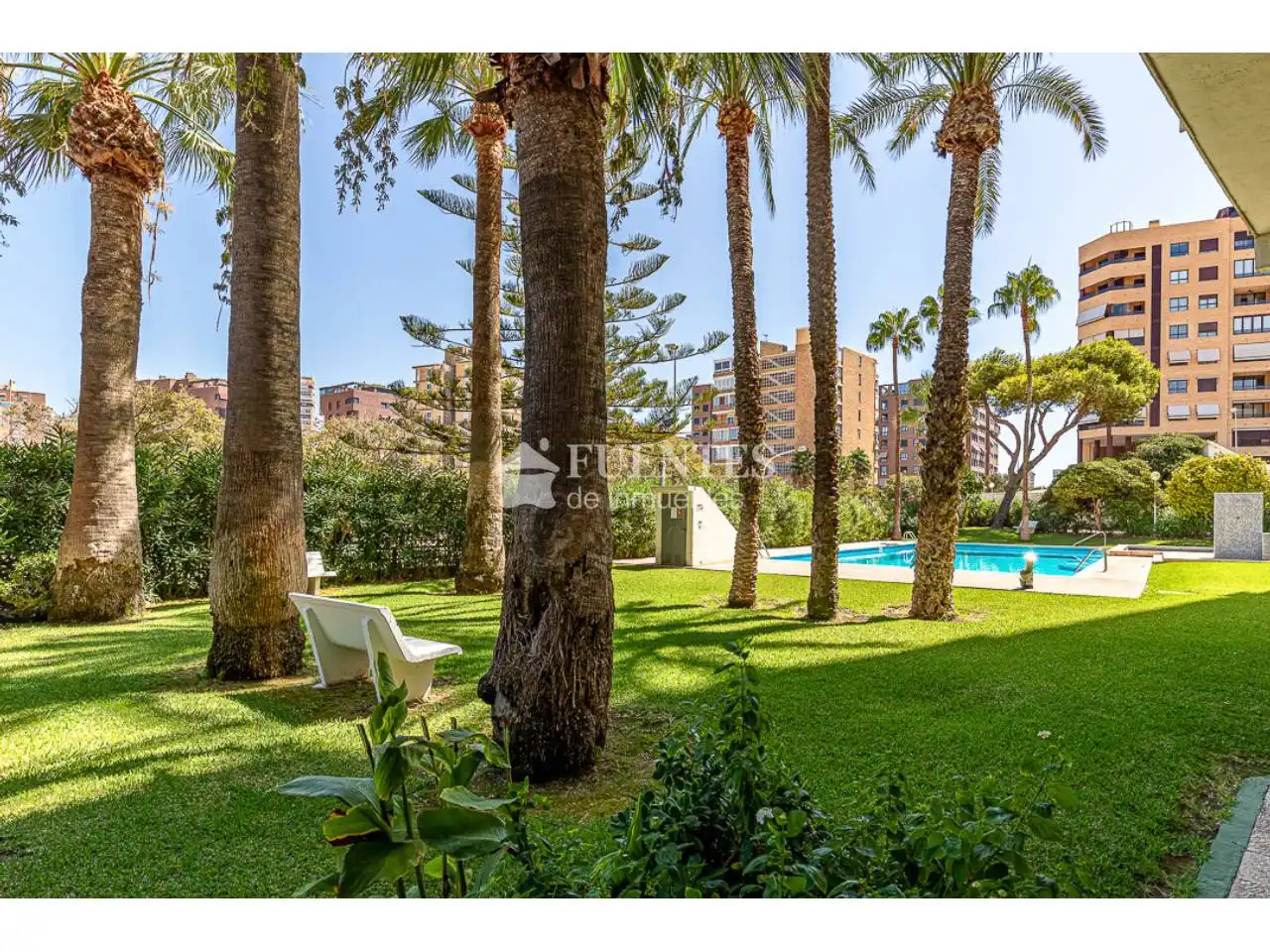 Garden of Flat for sale in Alicante / Alacant  with Furnished, Balcony and Alarm