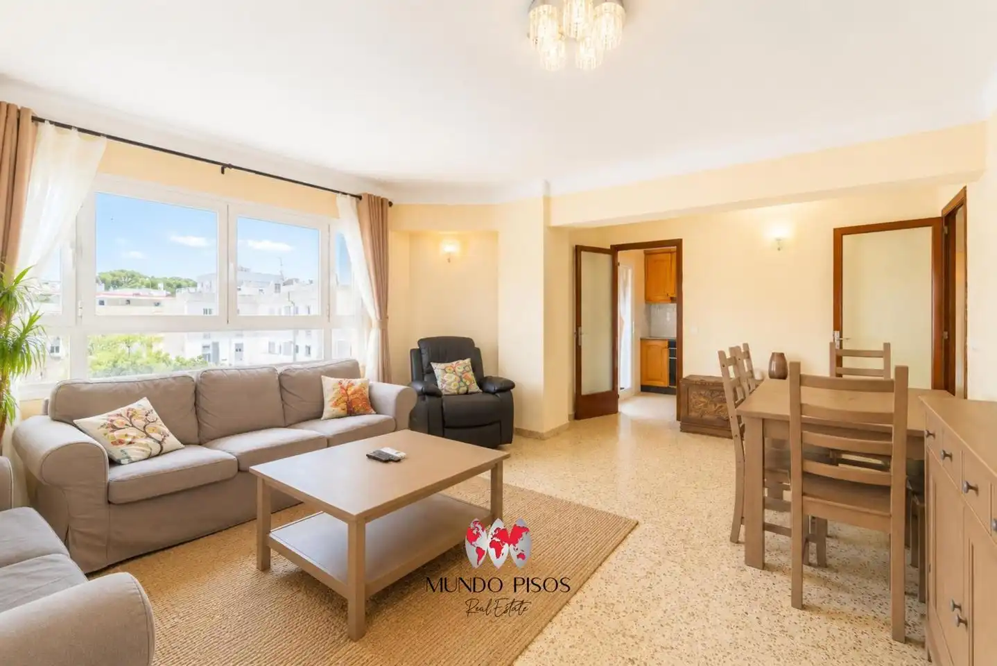 Wohnzimmer von Wohnung zum Verkauf in  Palma de Mallorca mit Klimaanlage, Heizung und Abstellraum