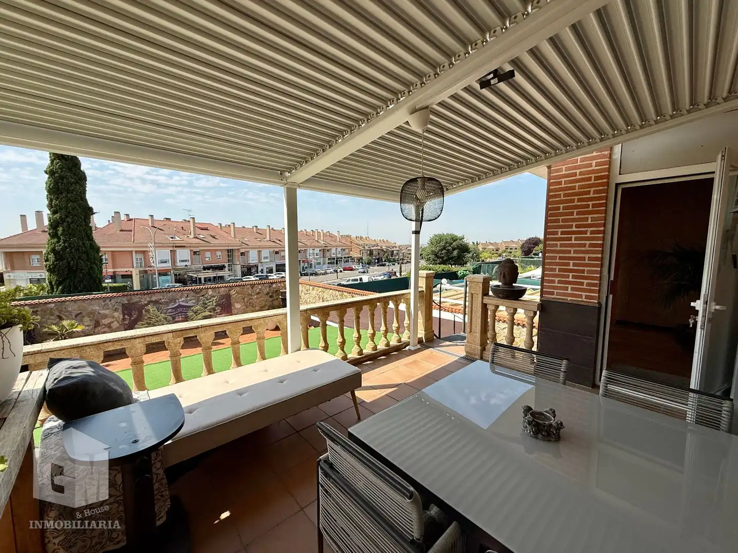 Terrace of Detached homes for sale in Arroyomolinos (Madrid)  with Air Conditioner, Heating and Private garden