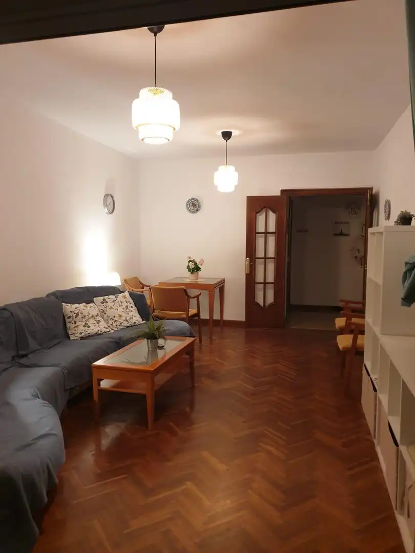 Sala d'estar de Pis per a compartir en Málaga amb Aire condicionat, Parquet i Terrassa