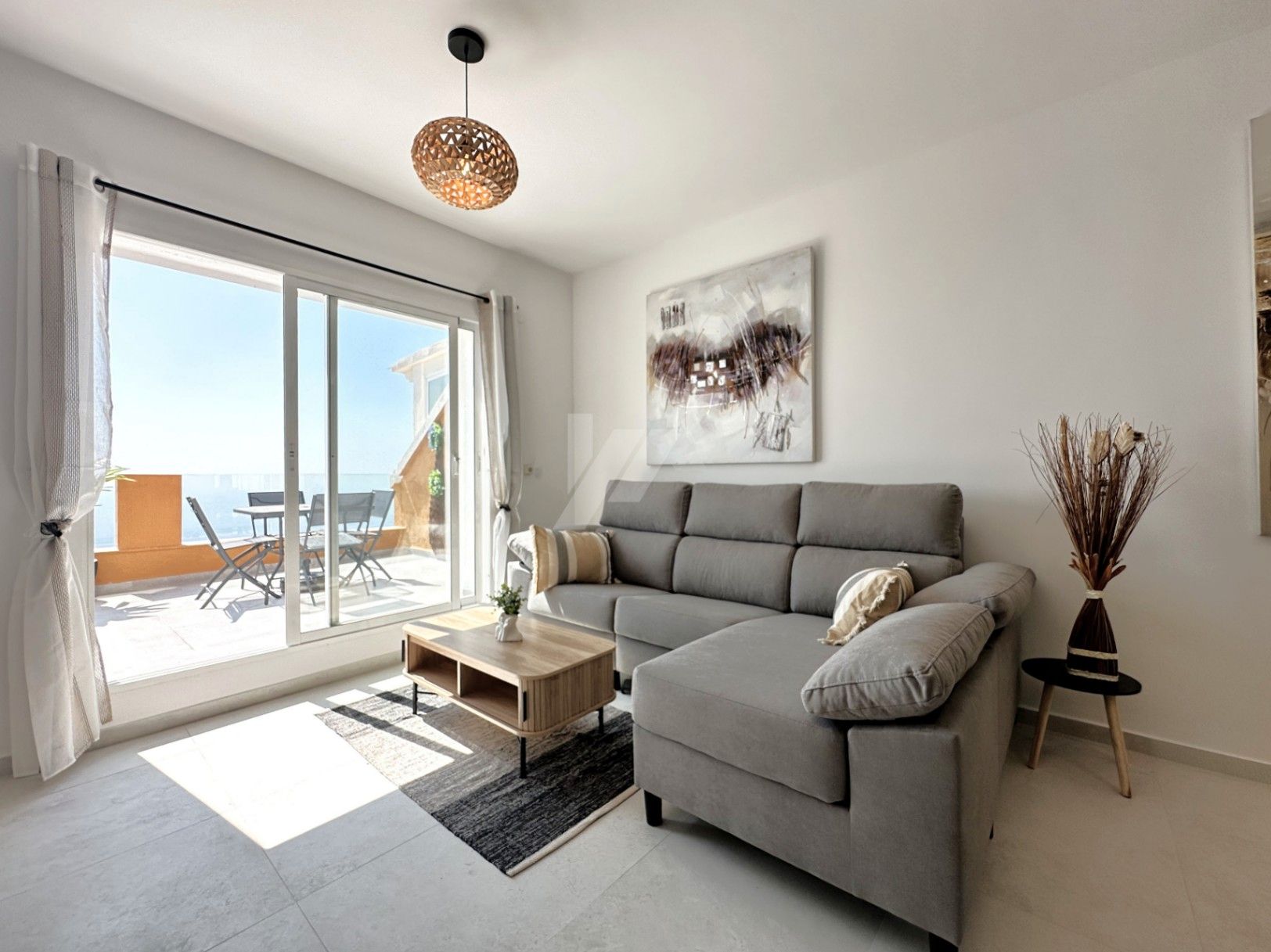 Living room of Apartment for sale in Benitachell / El Poble Nou de Benitatxell  with Air Conditioner, Heating and Private garden
