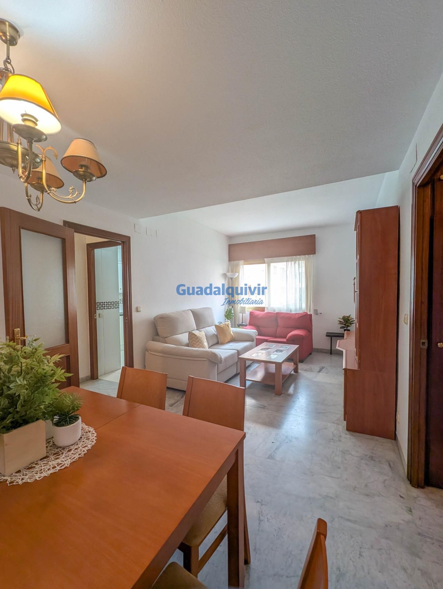 Sala de estar de Piso en venta en  Sevilla Capital con Aire acondicionado, Terraza y Piscina comunitaria