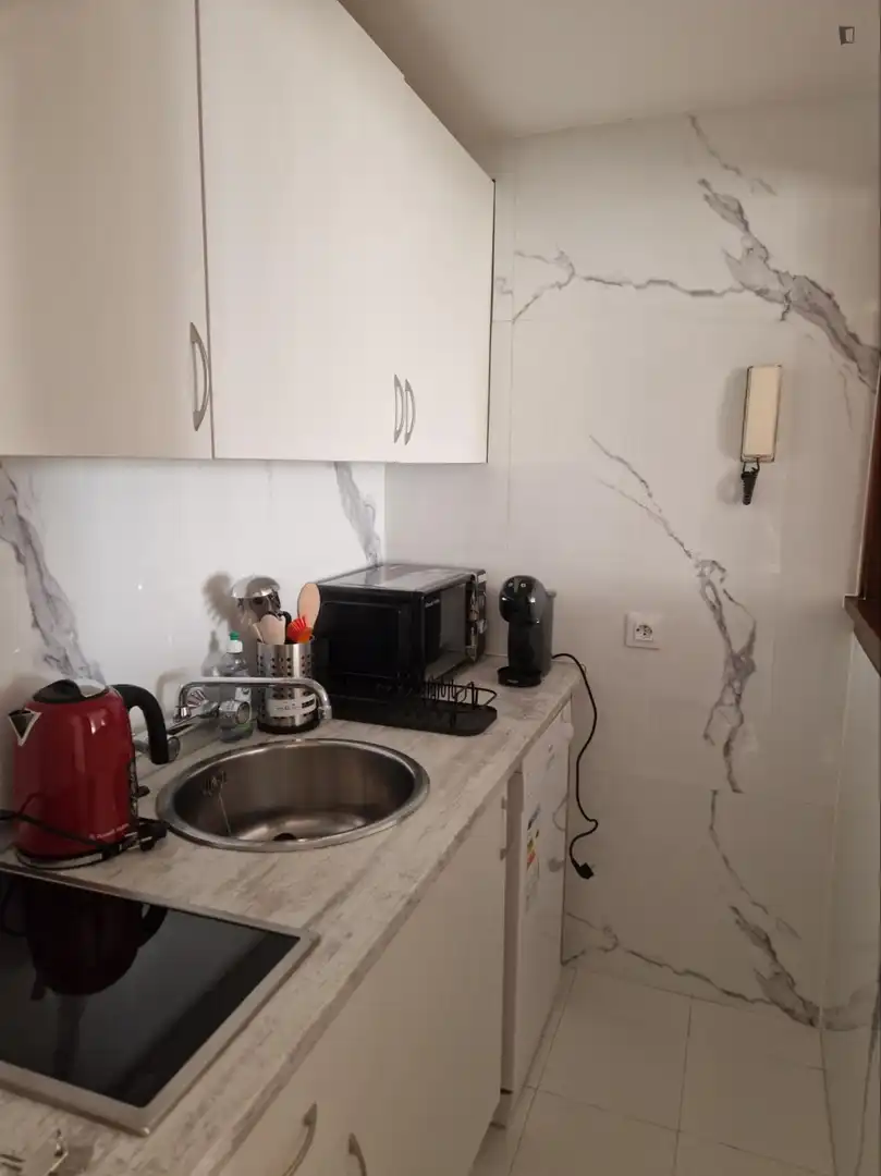 Cocina de Apartamento de alquiler en Madrid con Aire acondicionado, Calefacción y Amueblado