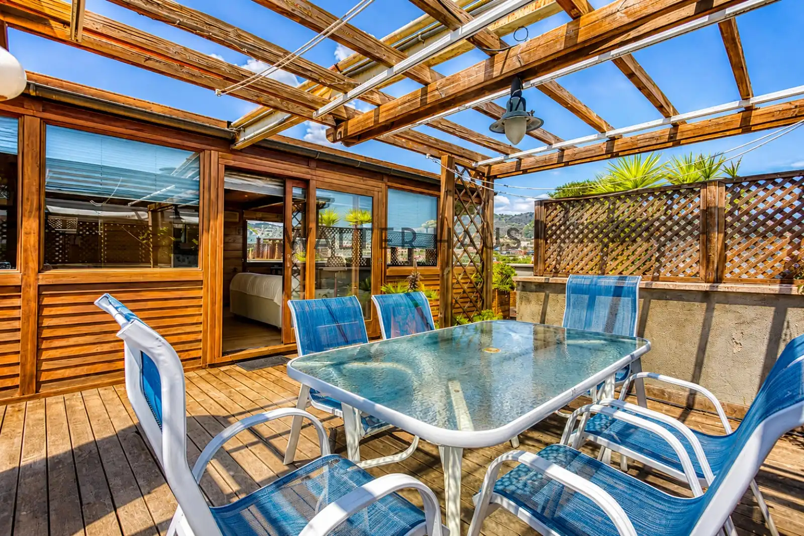 Terrasse von Dachboden zum Verkauf in Barcelona mit Klimaanlage, Heizung und Parkett