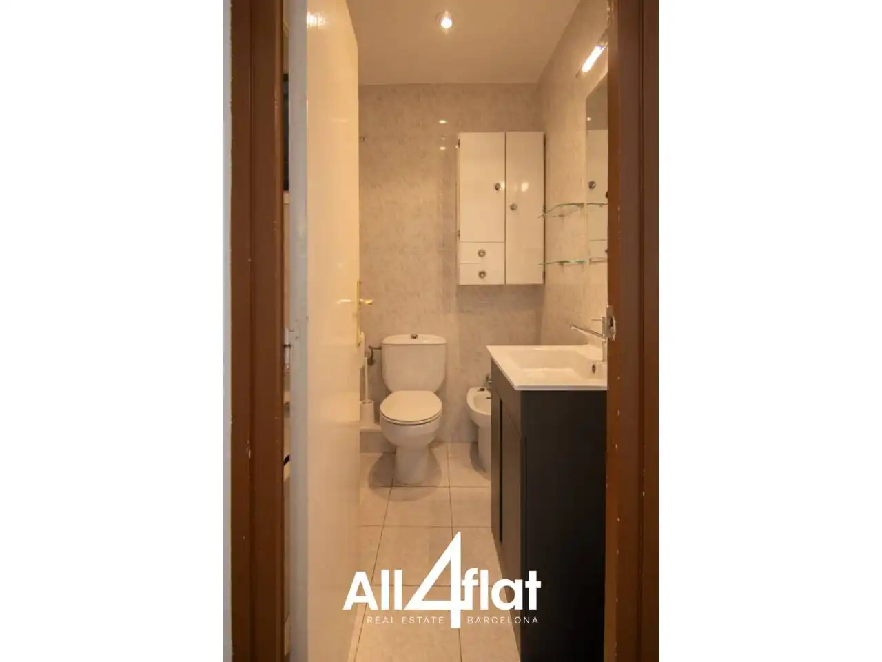 Bathroom of Flat for rent in Castelldefels  with Air Conditioner, Furnished and Balcony